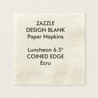 Personalised Coined Edge Luncheon Paper Napkins