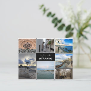 Personalised, collage from Otranto, Puglia, Italy Postcard