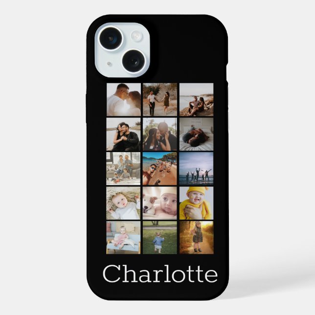 Personalised Collage Make Your Own Unique iPhone Case (Back)