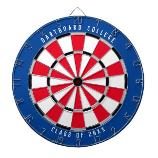 Personalised College Class of 20XX | Blue/Red Dartboard