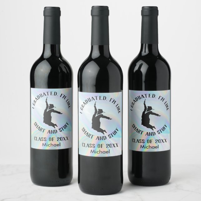 Personalised College Graduate Gag Graduation Wine Label (Bottles)