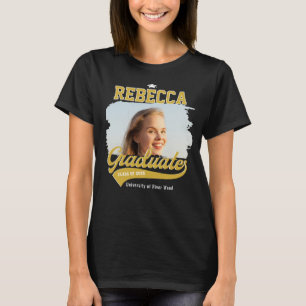 Personalised College Graduate Photo Graduation T-Shirt