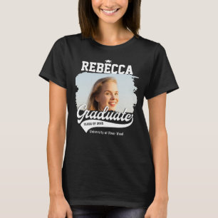 Personalised College Graduate Photo Graduation T-Shirt