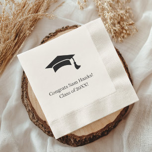 Personalised College Graduation Party Congrat Grad Napkin