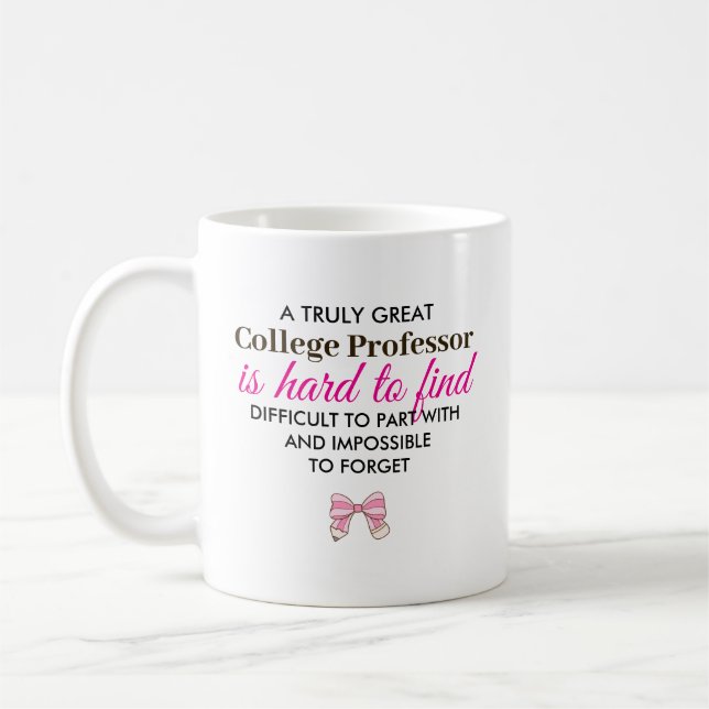 Personalised College Professor Appreciation Gift Coffee Mug (Left)