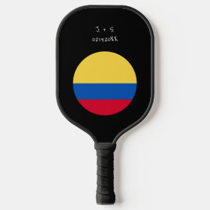 Personalised Colombia Flag Gift Pickleball Paddle
