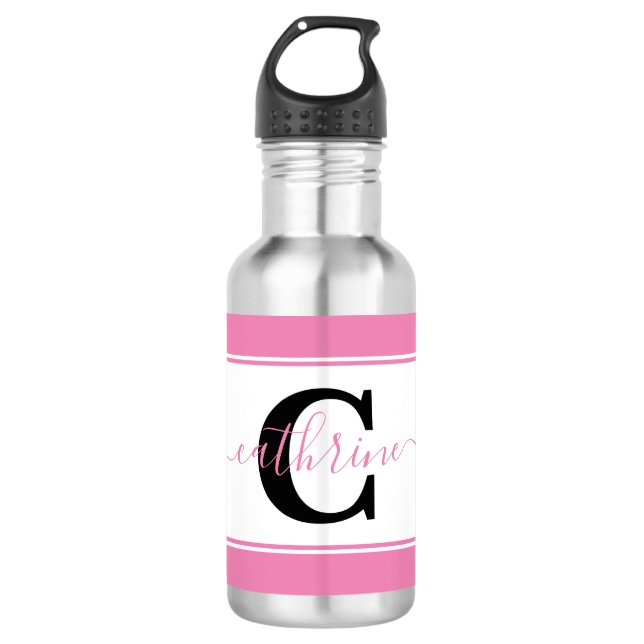 Personalised colorblock 532 ml water bottle (Front)