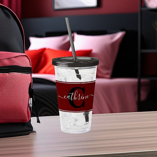 Personalised colorblock  acrylic tumbler (Creator Uploaded)