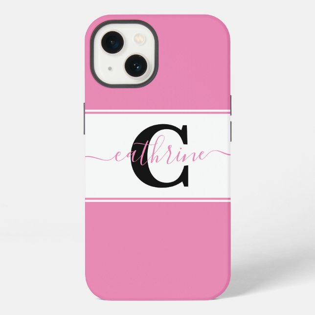 Personalised colorblock  iPhone case (Back)