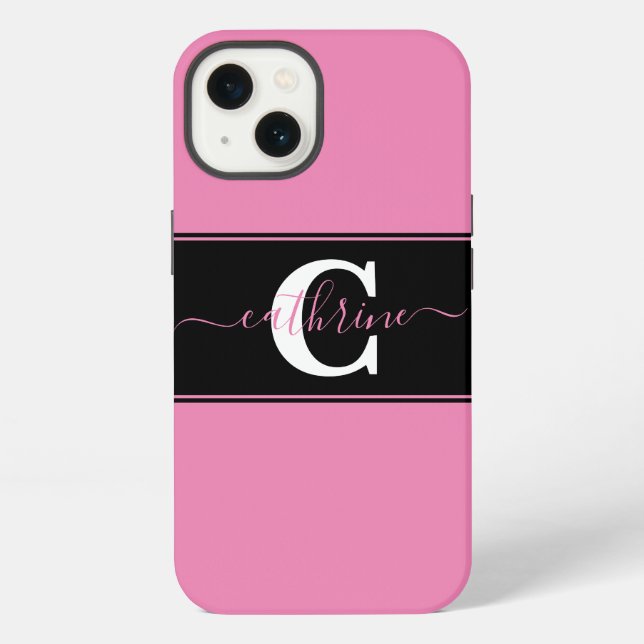 Personalised colorblock  iPhone case (Back)