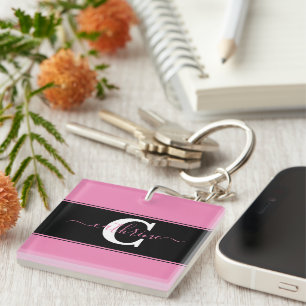 Personalised colorblock  key ring
