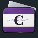 Personalised colorblock  laptop sleeve<br><div class="desc">Personalise this cute colorblock design with your favourites or school colours,  edit letter ,  edit name (between the blocks or you loose the extra flourish).</div>