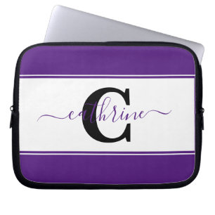 Personalised colorblock  laptop sleeve