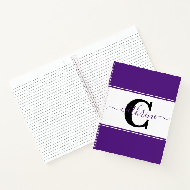 Personalised colorblock  notebook (Inside)