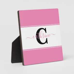 Personalised colorblock plaque