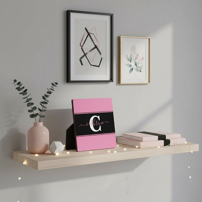 Personalised colorblock  plaque (Creator Uploaded)