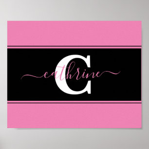 Personalised colorblock poster