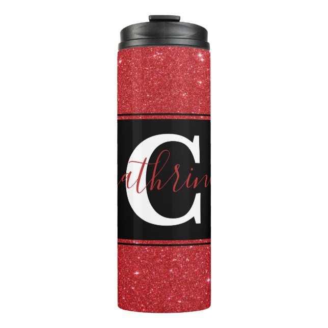 Personalised colorblock  thermal tumbler (Front)