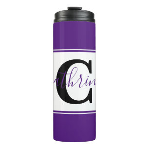 Personalised colorblock  thermal tumbler