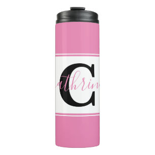 Personalised colorblock  thermal tumbler