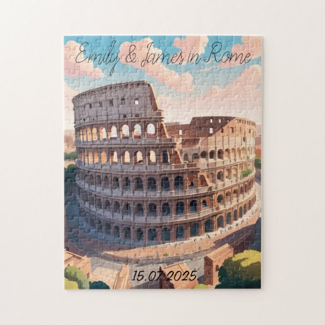 Personalised Colosseum Puzzle (Vertical)
