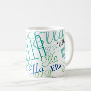 Personalised Colour Names Coffee Mug