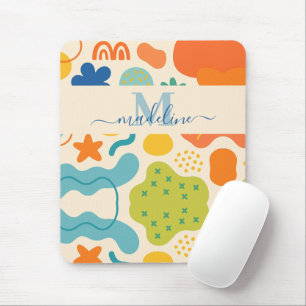 Personalised Colour Splash Abstract Mouse Pad