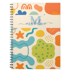 Personalised Colour Splash Abstract Notebook