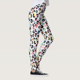 Personalised Colourful Animal Print Leggings