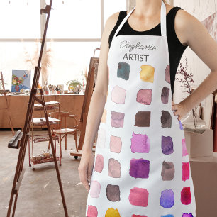 Personalised Colourful Artist Apron