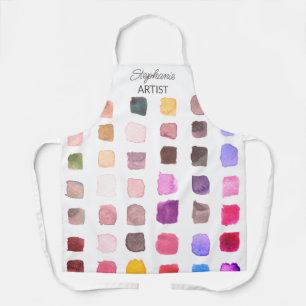 Personalised Colourful Artist Apron