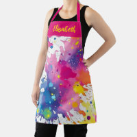 Personalised Colourful Artist Paint Splash 