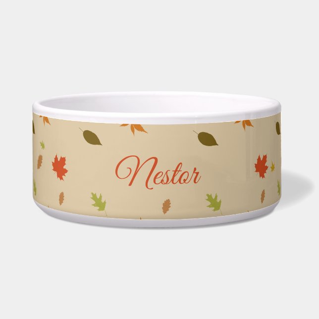 Personalised Colourful Autumn Leaves (Front)