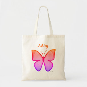 Personalised Colourful Butterfly Tote Bag