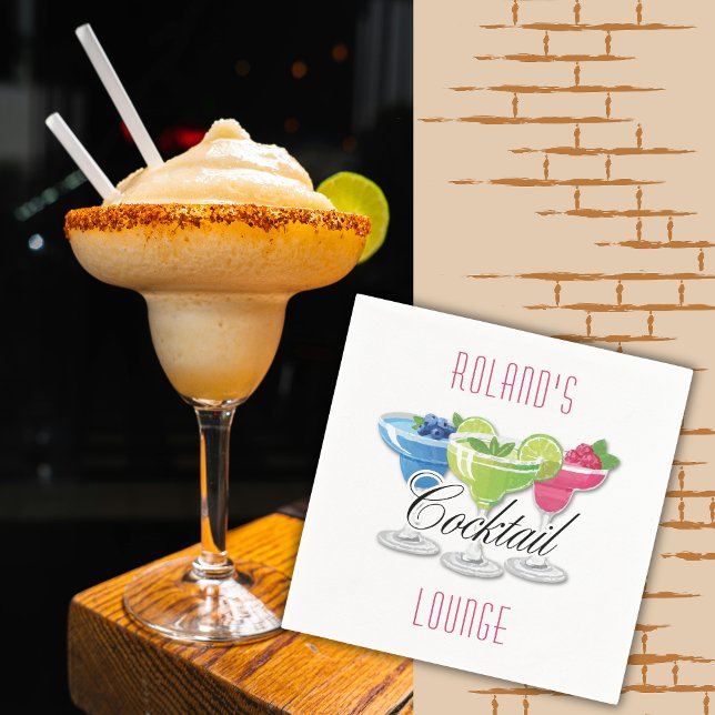 Personalised Colourful Cocktail Napkins (Creator Uploaded)