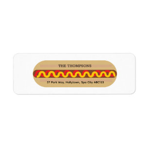 Personalised Colourful Cute Fast Food Hot Dog