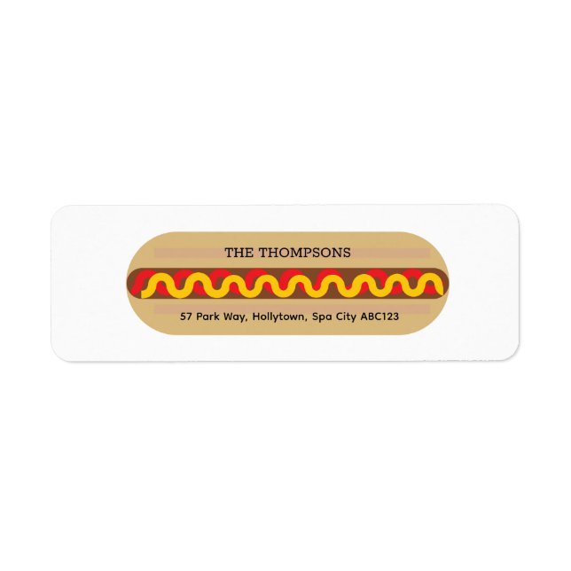 Personalised Colourful Cute Fast Food Hot Dog (Front)