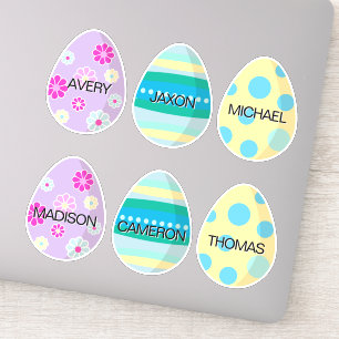 Personalised Colourful Decorated Modern Easter Egg