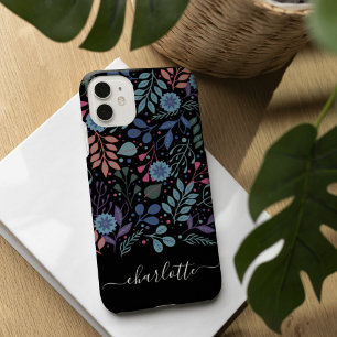 Personalised Colourful Floral Pattern iPhone 13 Case