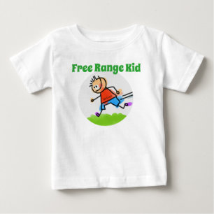 Personalised Colourful "Free Range Kid" Baby T-Shirt