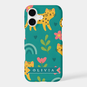 Personalised Colourful Fun Leopard Jungle Name Gif