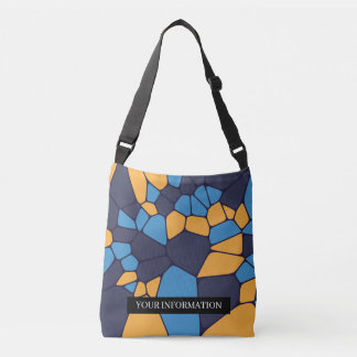 Personalised Colourful Geometric Abstract Pattern Crossbody Bag