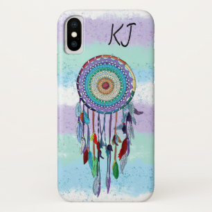 Personalised Colourful Hand Drawn Dreamcatcher  iPhone X Case