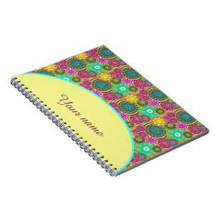 Personalised Colourful Mandalas Notebook