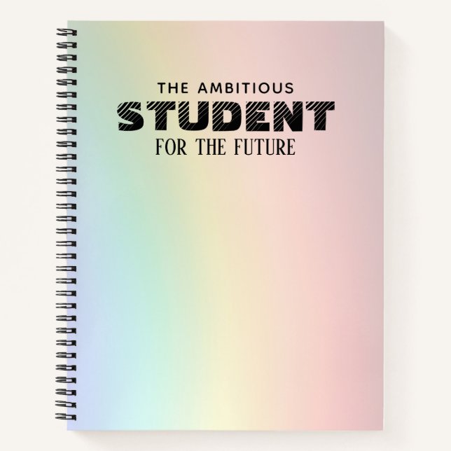 Personalised Colourful Notebook (Front)