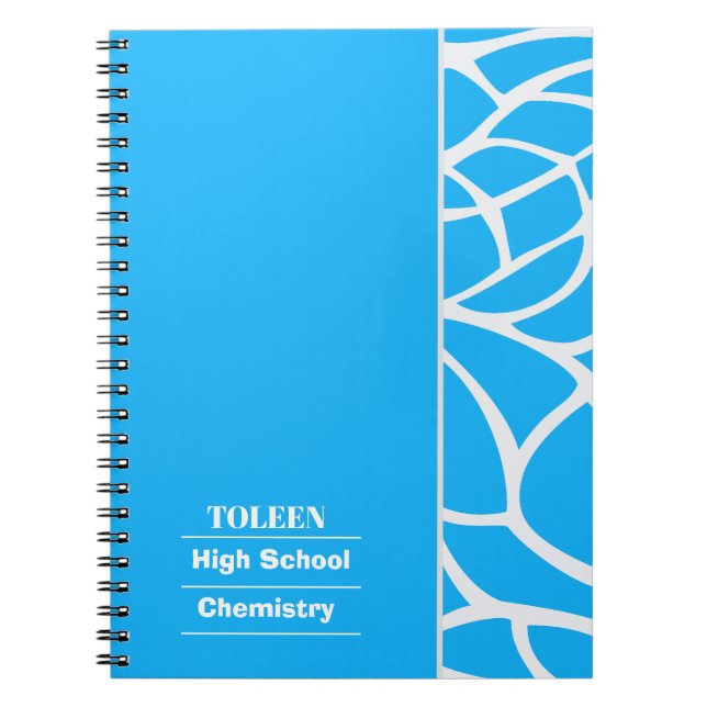 Personalised Colourful Pattern                  No Notebook (Front)