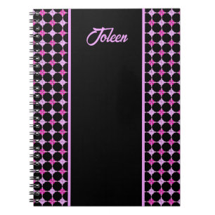 Personalised Colourful Pattern No Notebook