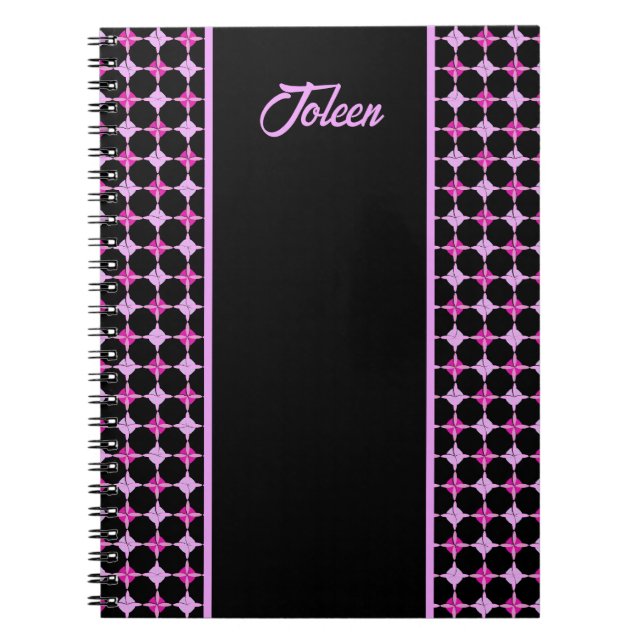 Personalised Colourful Pattern                  No Notebook (Front)