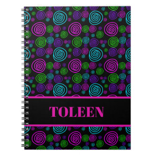 Personalised Colourful Pattern                 Not Notebook