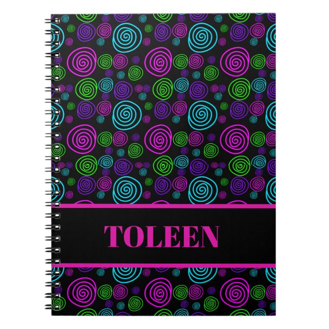 Personalised Colourful Pattern                 Not Notebook (Front)